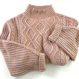 A New Day Mock Neck Knit Sweater